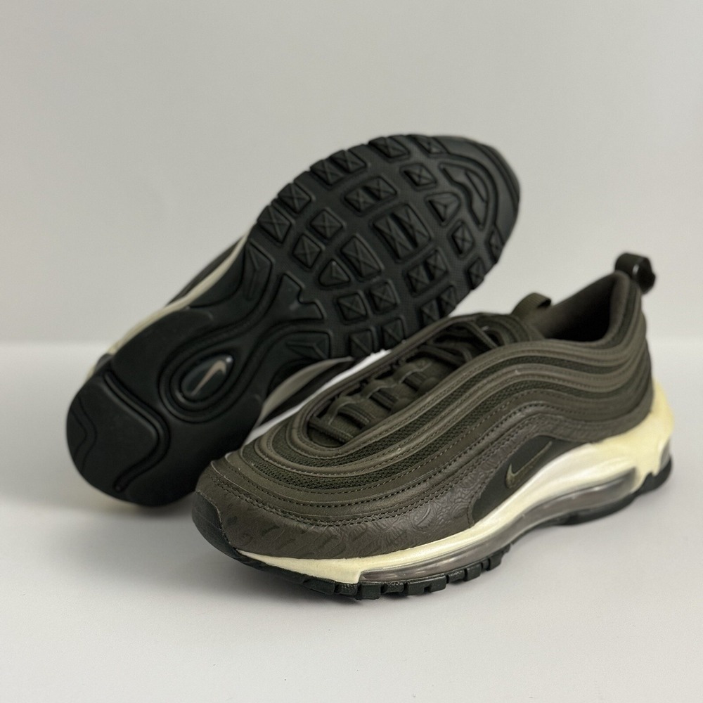 Nike Air Max 97 LX Cargo Khaki Green 3M Reflective Shoes Women's Size 6